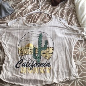 Off the shoulder shirt